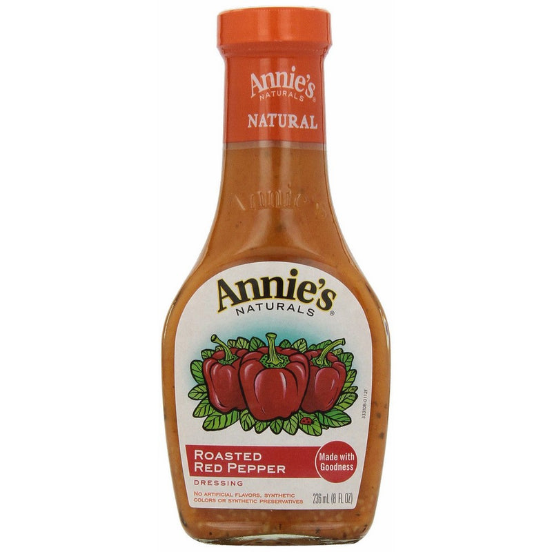 Annies Homegrown Roasted Red Pepper Vinaigrette, 8 Ounce