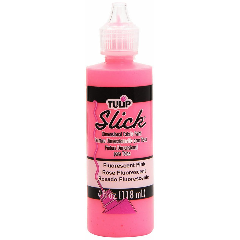 Tulip Dimensional Fabric Paint 4oz Slick Neon Pink