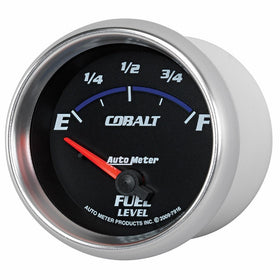 Auto Meter 7916 Cobalt 2-5/8" 240E/ 33 F Short Sweep Electric Fuel Level Gauge