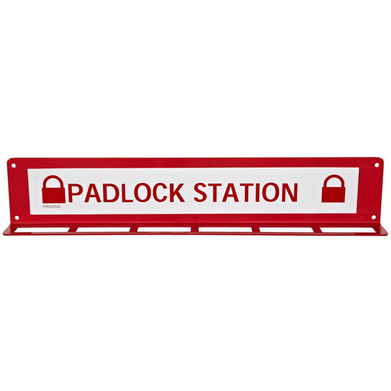 Brady Wall-Mount Unfilled Padlock Station, 24-Padlock Capacity