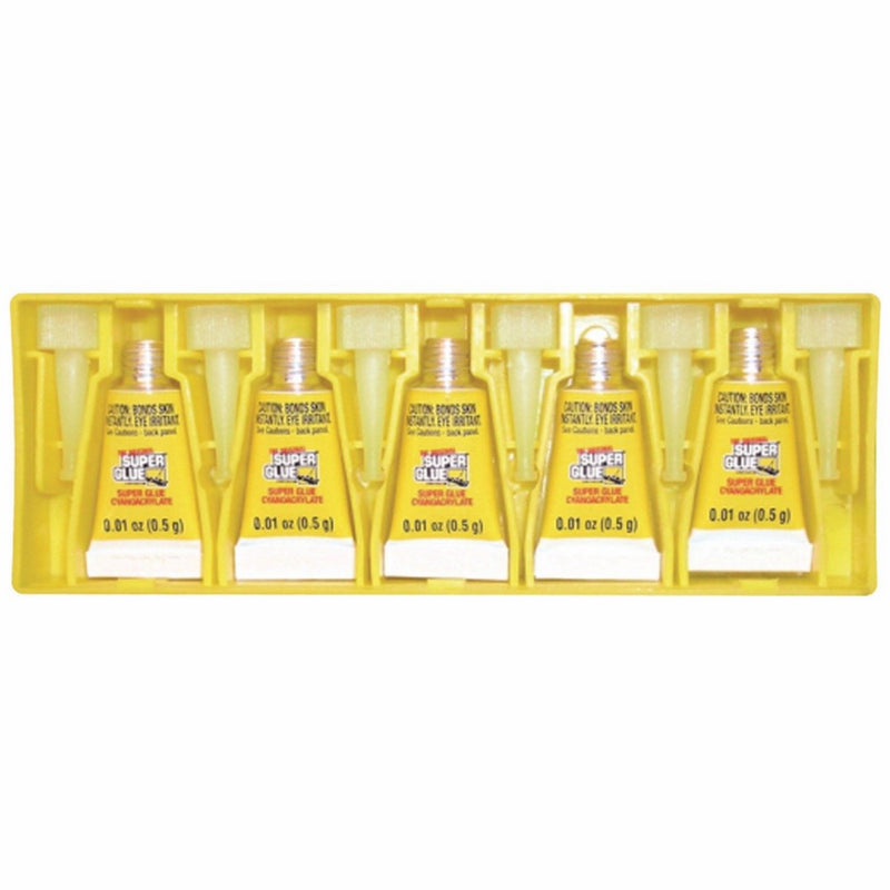 Super Glue The Original 15175-12 Instant Adhesive Mini Tubes, 5 Pack