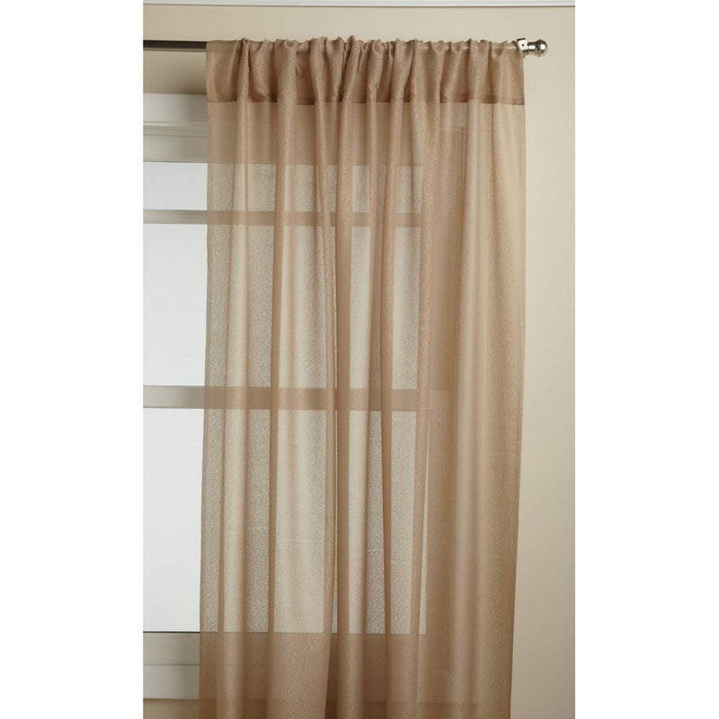 Lorraine Home Fashions Reverie 60-inch x 63-inch Tailored Panel, Taupe