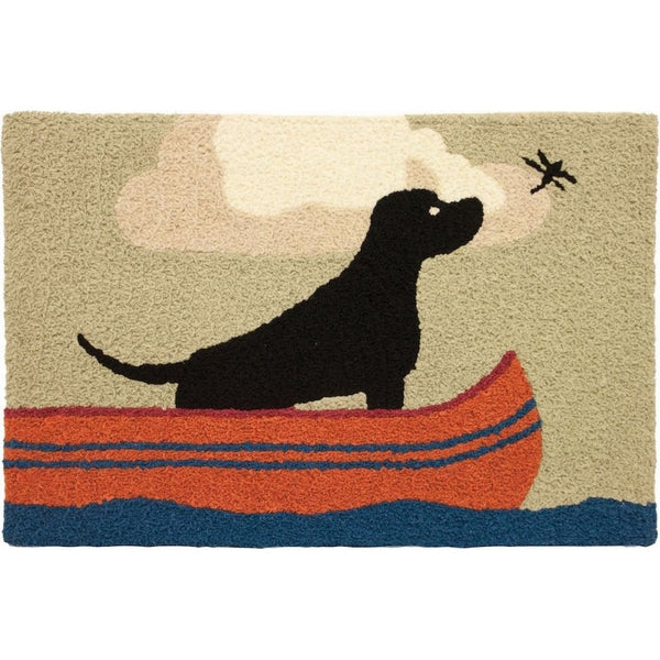 Jellybean Lab In Canoe Accent Area Rug