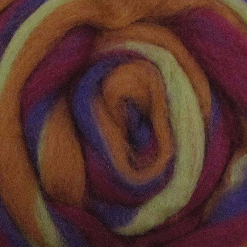 Wistyria Editions 12-Inch Wool Roving Stripe, 0.25-Ounce, Fall Harvest