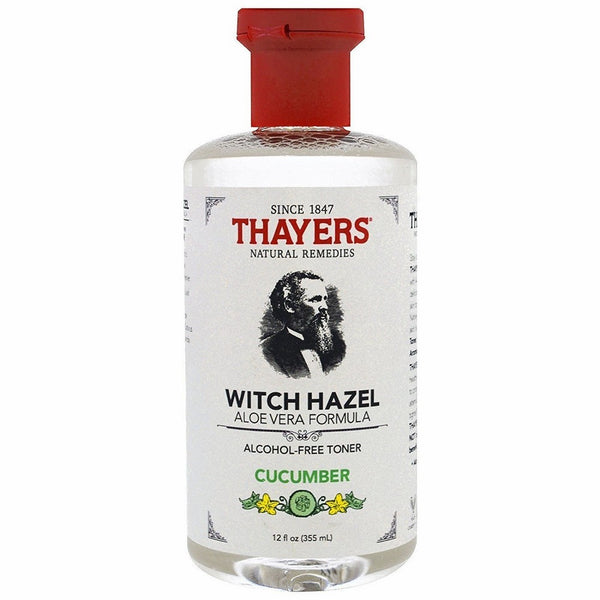 Thayers Witch Hazel Toner with Aloe Vera Cucumber, 12 oz (Pack of 2)