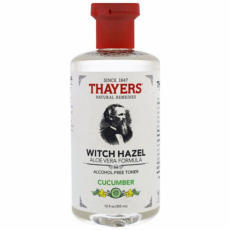 Thayers Witch Hazel Toner with Aloe Vera Cucumber, 12 oz (Pack of 2)