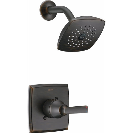Delta T14264-RB Ashlyn 14 Series Single-Function Shower Trim Kit with Single-Spray Touch Clean Shower Head, Venetian Bronze (Valve Not Included)