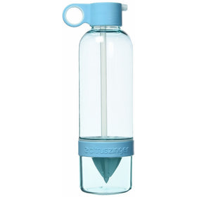 Citrus Zinger Sip by Zing Anything, Active Infusion Water Bottle, Citrus Fruit Infusion, BPA EA free Tritan, Reusable Water Bottle, Hydration, Infusion Technology, Flip Up Straw Cap, 28 oz., Blue