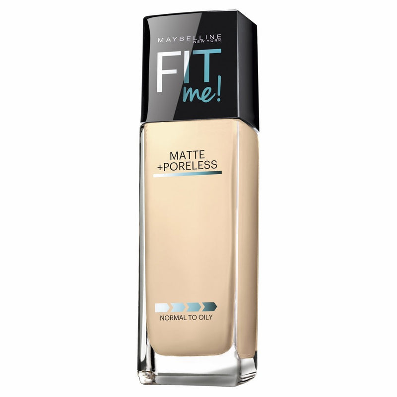 Maybelline Fit Me Matte  Poreless Liquid Foundation, Porcelain, 1 fl. oz.