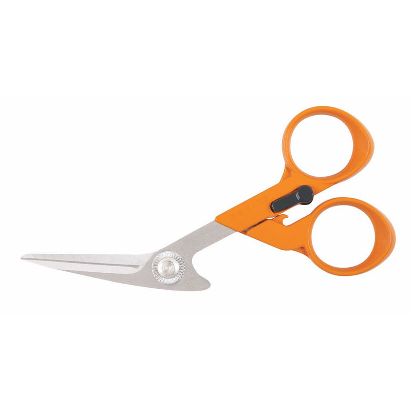 Fiskars 199800-1001RazorEdge Fabric Shears/Seam Ripper for Tabletop Cutting , 5 Inch