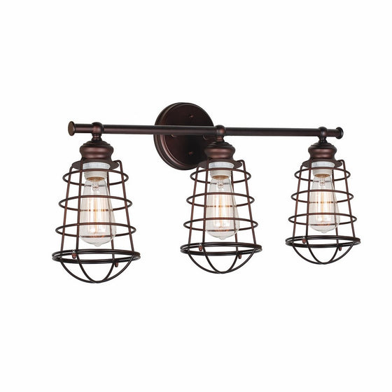 Design House 519736 Ajax 3 Light Vanity Light, Bronze