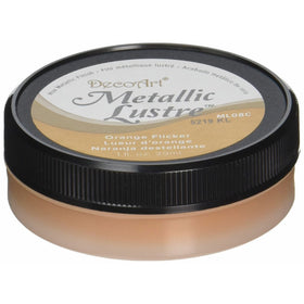 Deco Art Metallic Lustre Wax Finish, 1 oz, Orange Flicker
