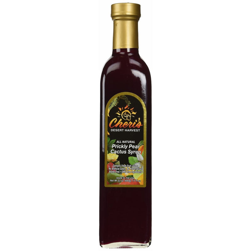 Prickly Pear Syrup - 23 oz - Giant Size - Made from Natural Prickly Pear Juice - Cactus - Southwest