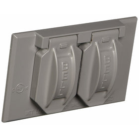 Hubbell-Bell 5180-5 Weatherproof Cover with 4-9/16-Inch X 2-13/16-Inch Gang