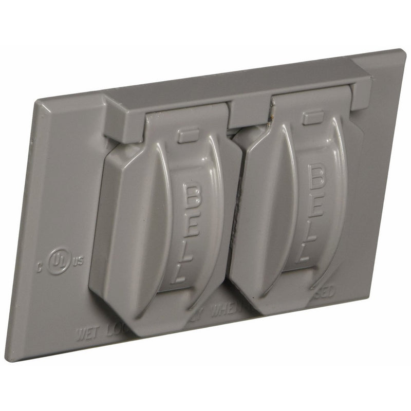 Hubbell-Bell 5180-5 Weatherproof Cover with 4-9/16-Inch X 2-13/16-Inch Gang