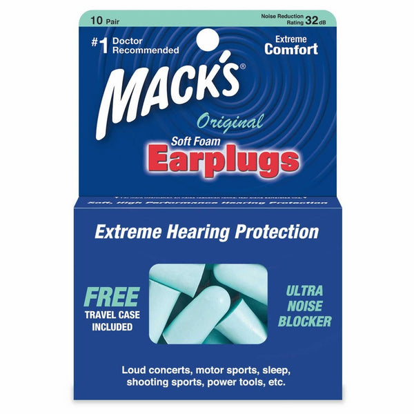 Mack's Original Soft Foam Earplugs, 10 Pair