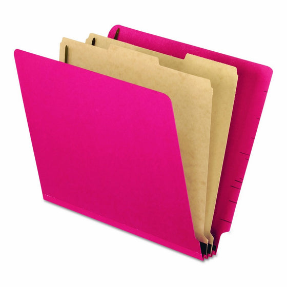 Pendaflex Color Pressboard End Tab Classification Folders, Letter size, Red, 10 per Box (23216EE)