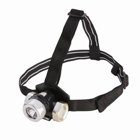 Dorcy 80-Lumen Weather Resistant Adjustable LED Headlight with Red and White Light Function, Silver (41-2091)