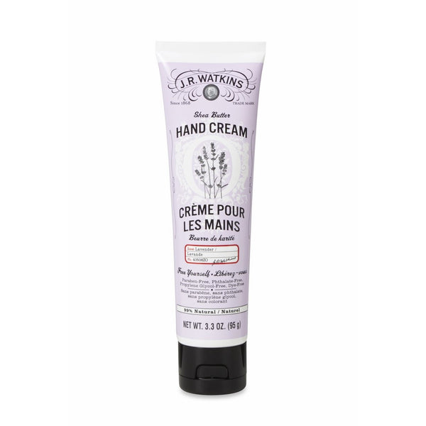 J.R. Watkins Hand Cream with Shea and Cocoa Butters, Lavender, 3.3 Ounce