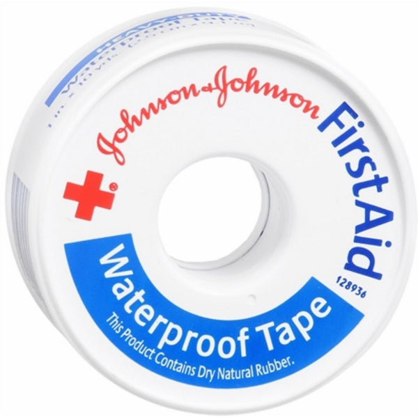 Johnson & Johnson First Aid Waterproof Tape (1-Inch x 10-Yards) (Pack of 2)