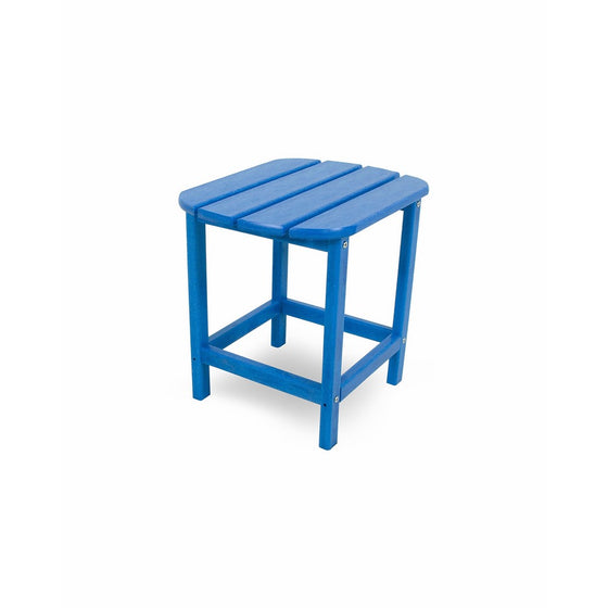 POLYWOOD SBT18PB South Beach 18" Outdoor Side Table, Pacific Blue