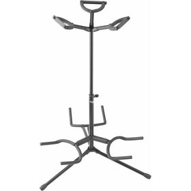 Stagg SG-A300BK Triple Guitar Stand with Folding Legs - Black