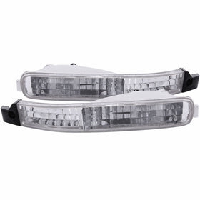 Anzo USA 511007 Honda Accord Chrome Euro w/Amber Reflector Bumper Light Assembly - (Sold in Pairs)