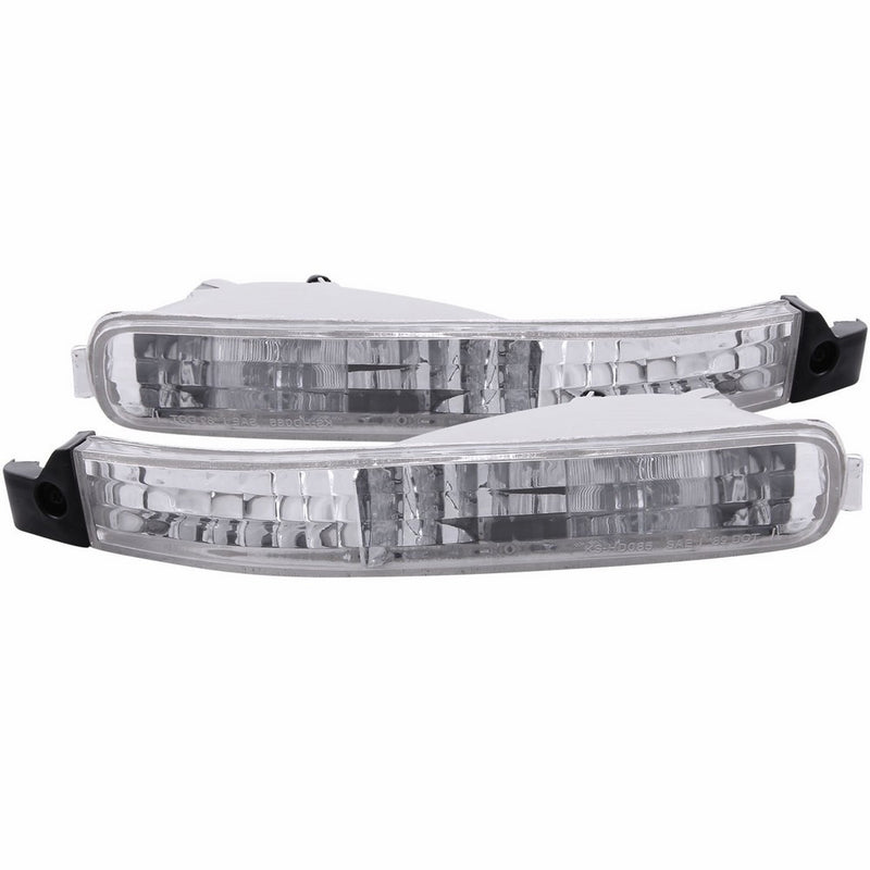 Anzo USA 511007 Honda Accord Chrome Euro w/Amber Reflector Bumper Light Assembly - (Sold in Pairs)