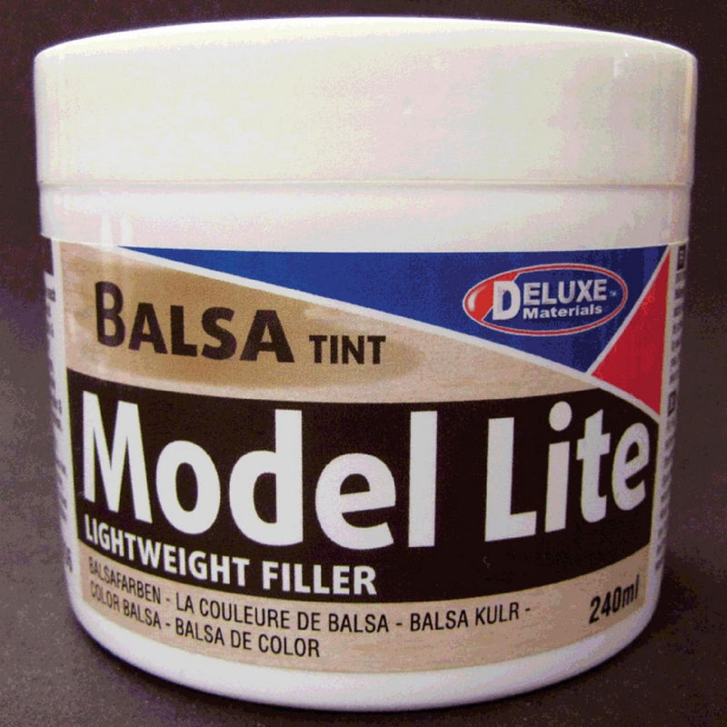 DELUXE MATERIALS Model Lite Balsa Filler, Balsa Brown: 240cc