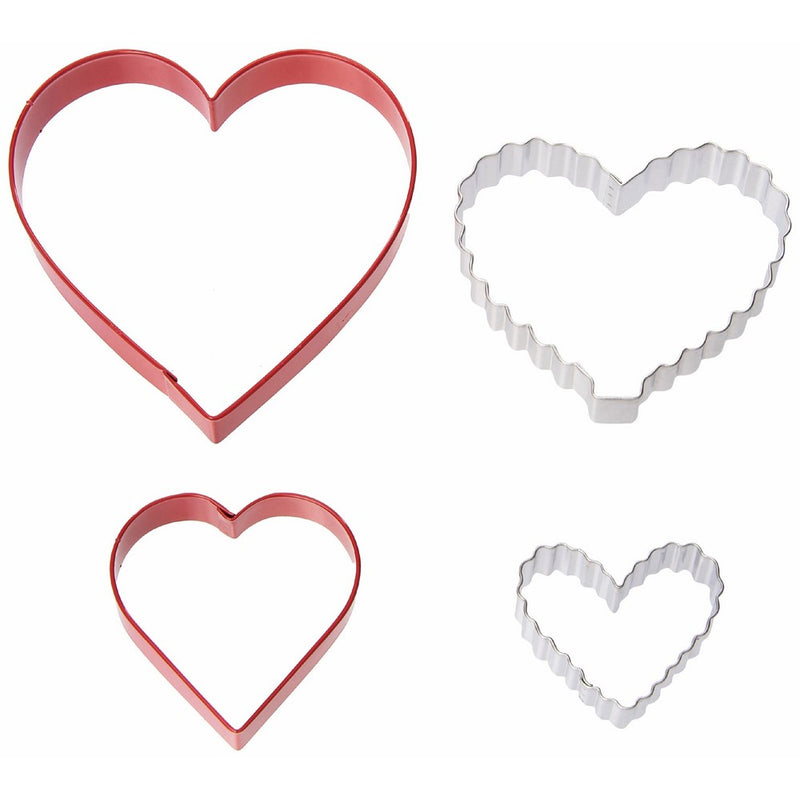 Wilton 2308-0926 From The Heart Nesting Cookie Cutters, Set of 4