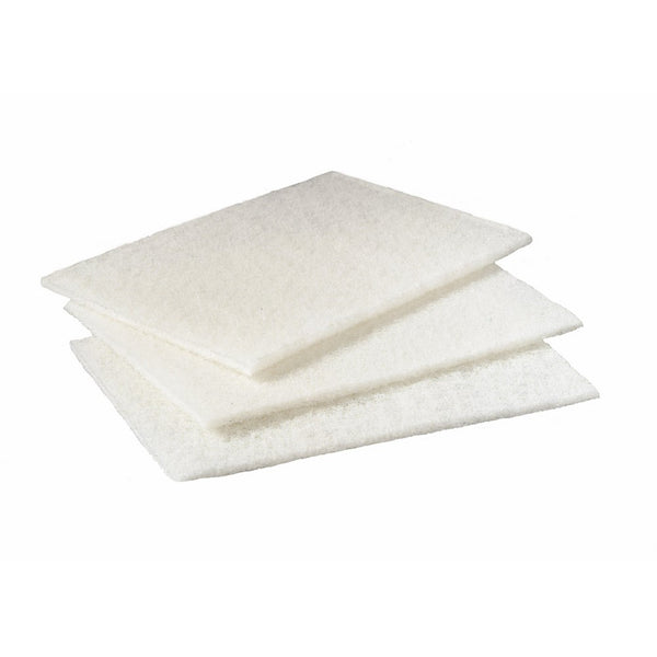 Scotch-Brite 98 Light Duty Cleansing Pad, 9" Length x 6" Width, White (3 Boxes of 20)