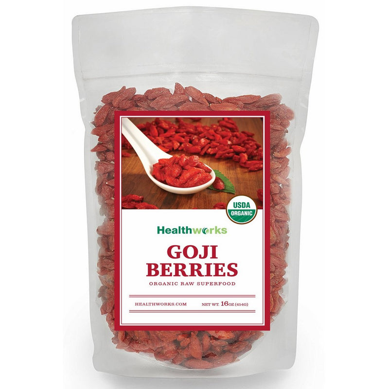 Healthworks Goji Berries Raw Organic, 1lb