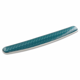 3M Gel Wrist Rest for Keyboards, Soothing Gel Comfort with Durable, Easy to Clean Cover, 18", Fun Chevron Design (WR308-GR)