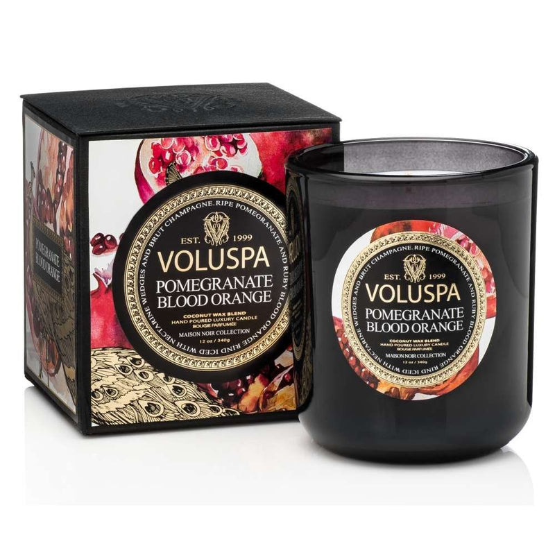 Voluspa Pomegranate Blood Orange Candle, Classic Maison, 12 Ounce