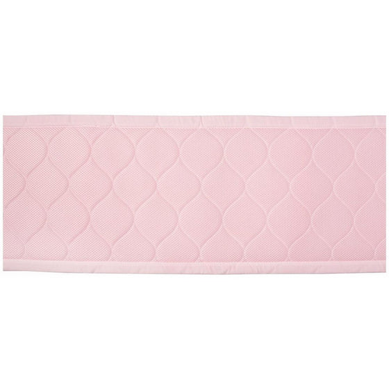 BreathableBaby Deluxe Embossed Mesh Crib Liner, Pink