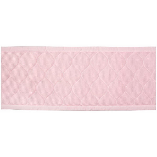 BreathableBaby Deluxe Embossed Mesh Crib Liner, Pink