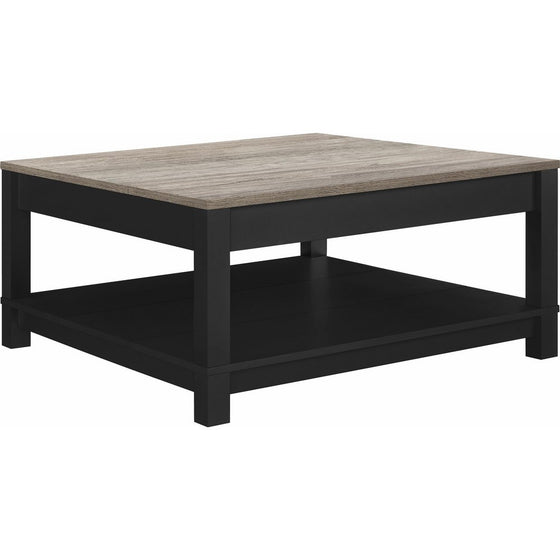 Ameriwood Home Carver Coffee Table, Black