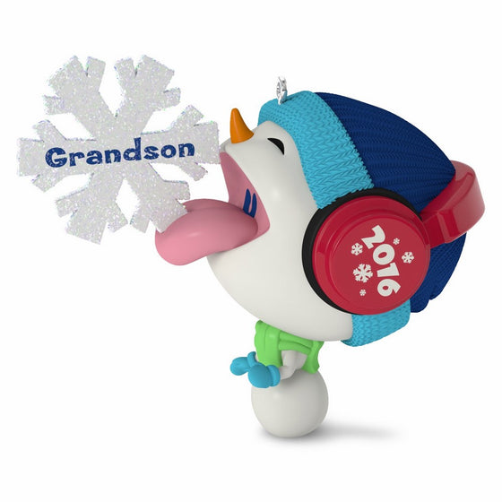 Hallmark Keepsake 2016 "Grandson" Dated Holiday Ornament