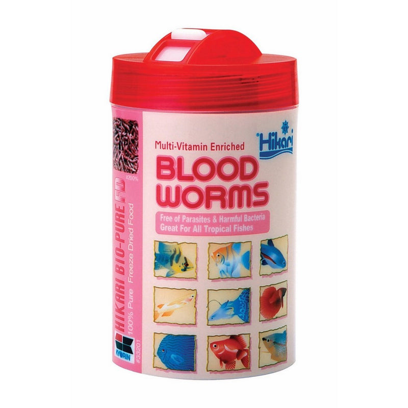 HIKARI Bio-Pure Freeze Dried Blood Worms for Pets, 0.42-Ounce