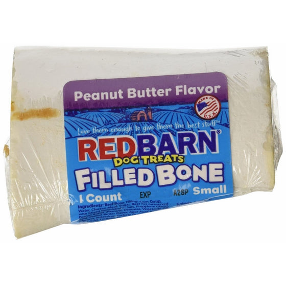 Redbarn Filled Bone Peanut Butter, Small 3-inch