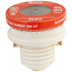 Bussmann SL-20PK4 20 Amp Time Delay Loaded Link Rejection Base Plug Fuse, 125V UL Listed, 4-Pack