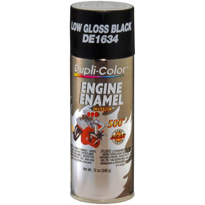 Dupli-Color EDE163407 Ceramic GM/Chrysler Low Gloss Black Engine Paint - 12 oz.