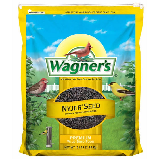 Wagner's 62051 Nyjer Seed Bird Food, 5-Pound Bag