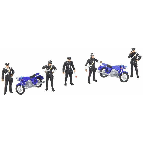 Preiser 10175 Carabinieri (5) & Motorcycles (2)