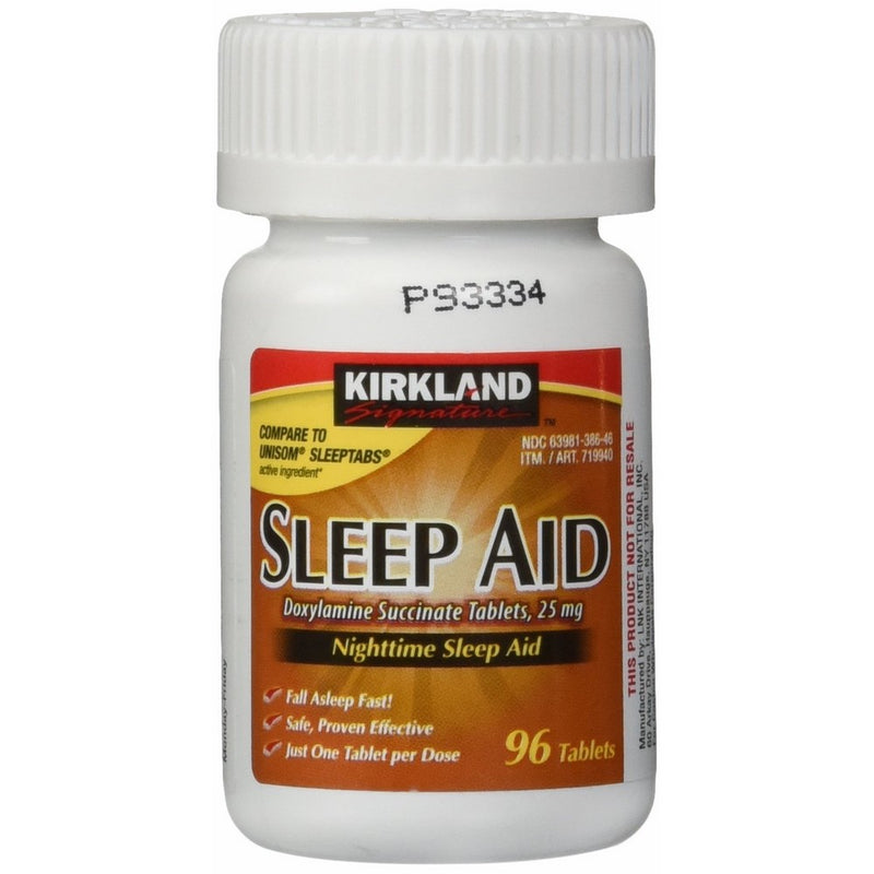 Kirkland Signature Nighttime Sleep Aid 25mg - 96 Tablets