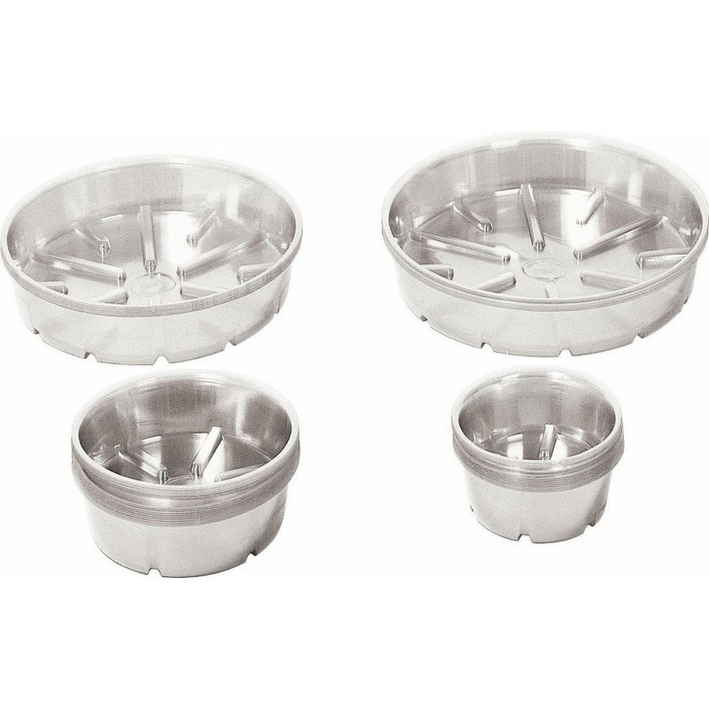 Bonide Products Bond CVS014HD 14-Inch Heavy Duty Clear Plastic Saucers