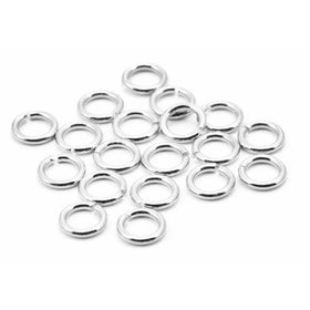 4mm Sterling Silver Closed Jump Ring - 25pc