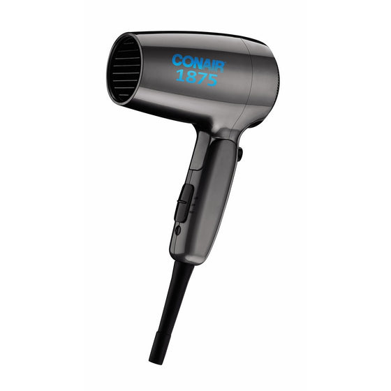 Conair Compact 1875 Watt Folding Handle Hair Dryer; Black