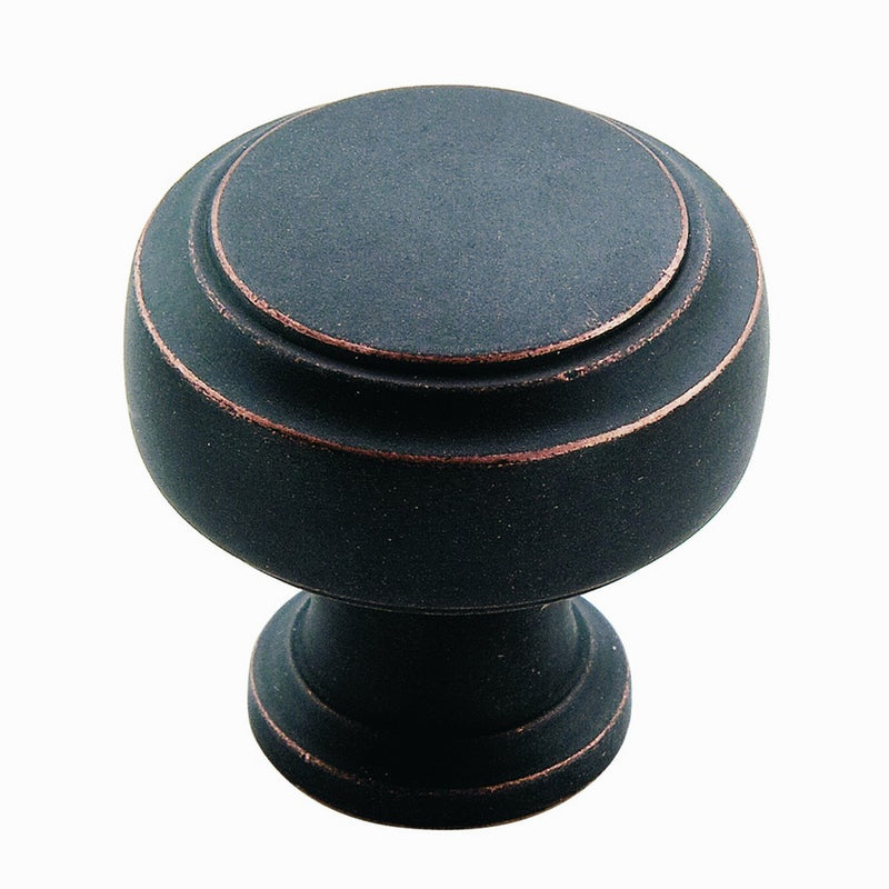 Amerock BP55312-DOB Highland Ridge Collection 28mm Round Knob, Dark Oiled Bronze