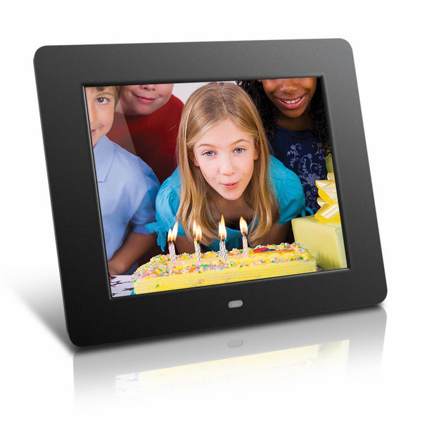 Aluratek (ADMPF108F) 8" Hi-Res Digital Photo Frame with 4GB Built-In Memory (800 x 600 Resolution), Photo/Music/Video Support